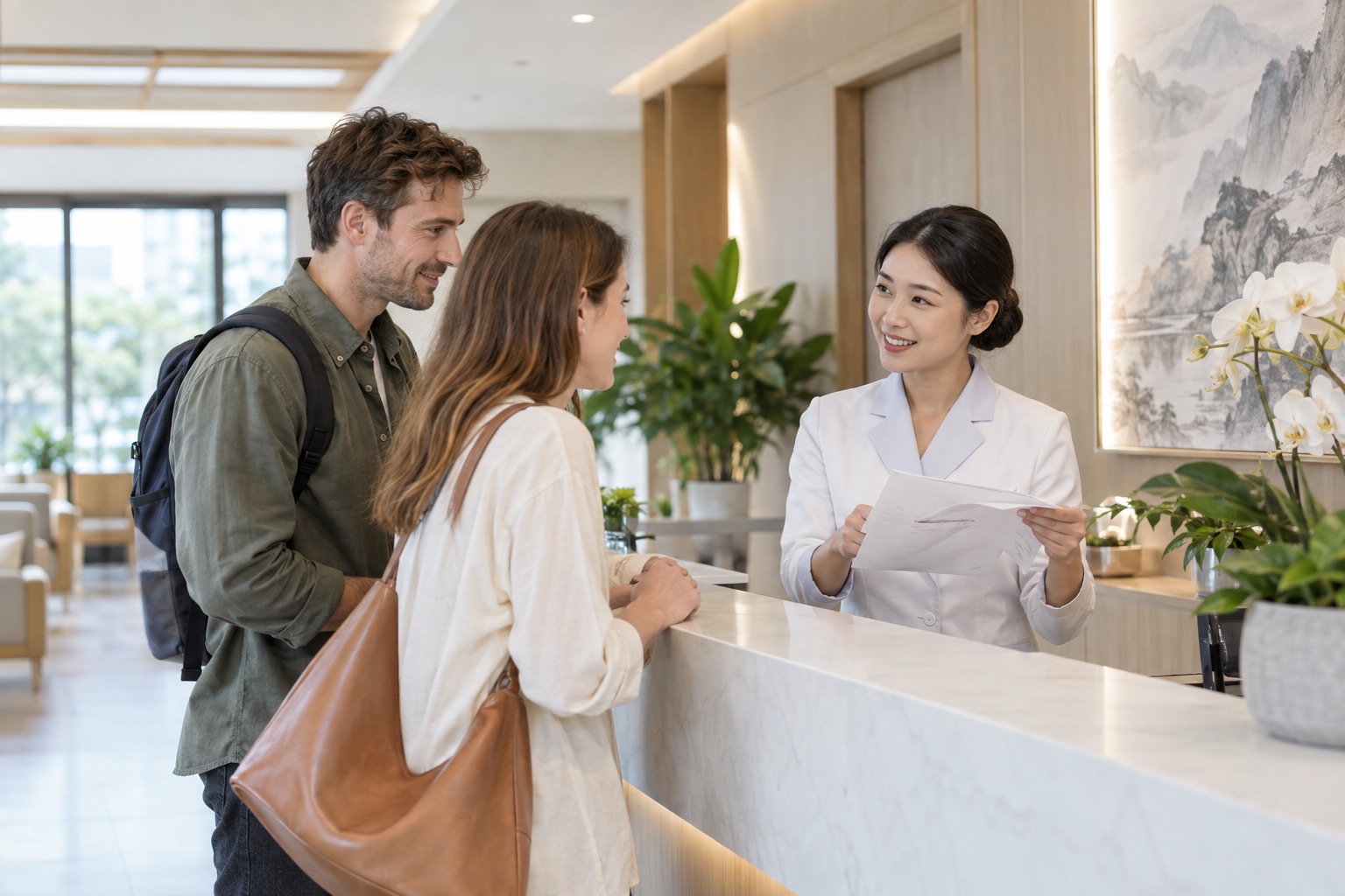 Modern healthcare interior, illustrative image